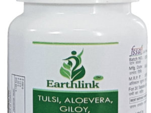 Earthlink Tulsi, Aloevera, Giloy , Curcumin, Vitamin - C, D,E, Zinc Tablets