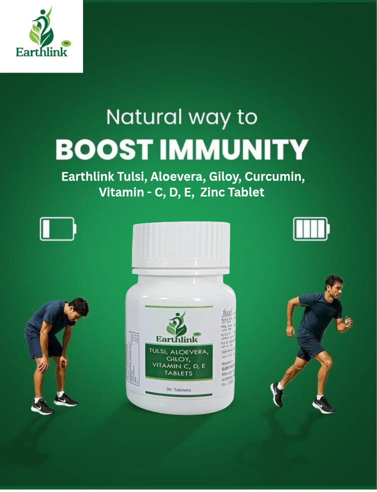 Earthlink Tulsi, Aloevera, Giloy, Curcumin, Vitamin - C, D, E Zinc Tablet_20260716_225948_0000