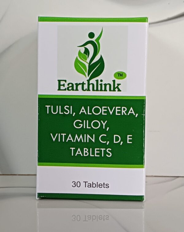 Earthlink Tulsi Aloevera, Giloy Tablet